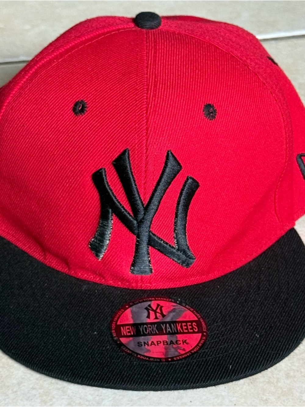 KRed and Black Snapback Hat